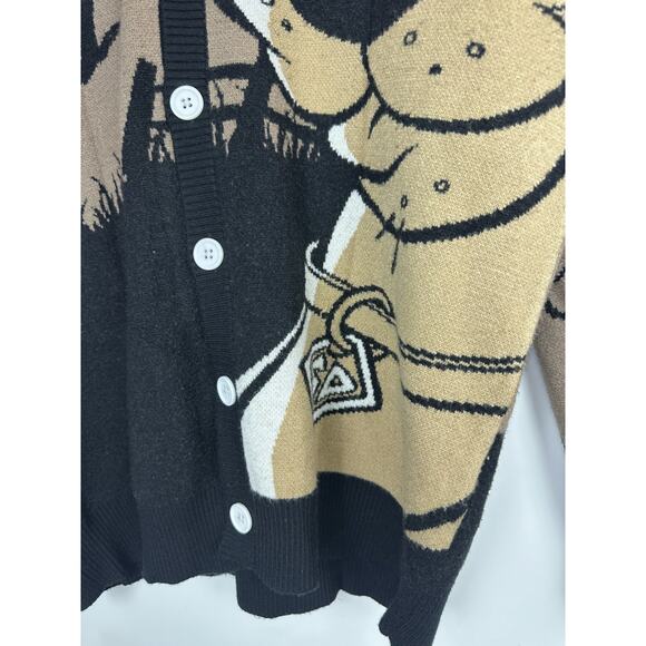 Scooby-Doo Haunted Mansion Classic Cardigan Brown Black Boxlunch Unisex Large - Picture 8 of 13